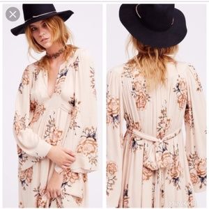 Free People Floral Wild Laurel Maxi Dress Large